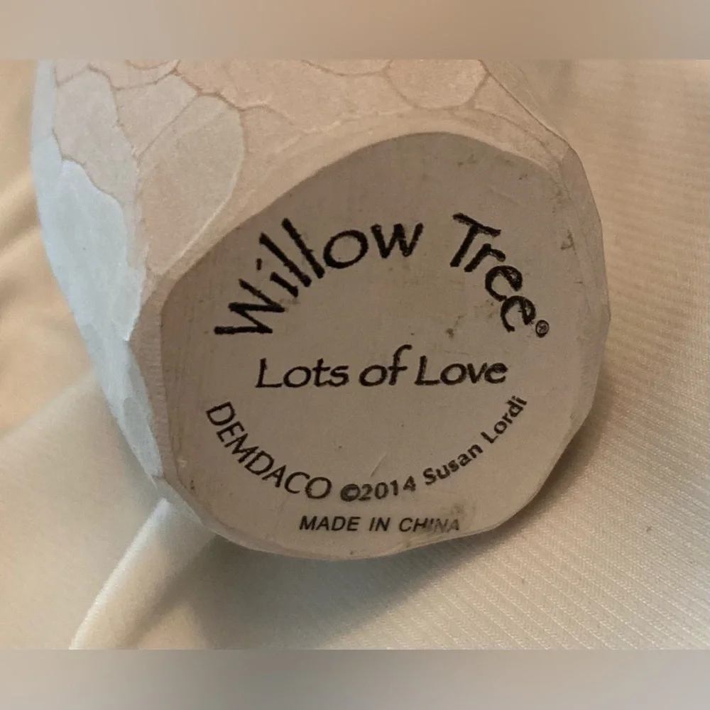 Willow Tree Lots of Love Figurine with Triple Silver Heart Size 5.25”